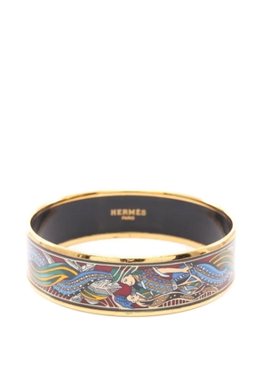 Hermès Pre-Owned 2020s Cloisonné Email GM bangle - Gold