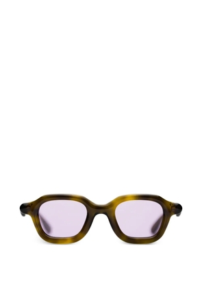 Paloceras tortoiseshell-effect geometric-frame sunglasses - Brown
