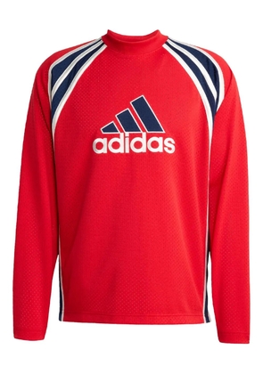 adidas mesh long-sleeve T-shirt - Red