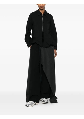 Comme Des Garçons Comme Des Garçons ruffled raw-edge jacket - Black