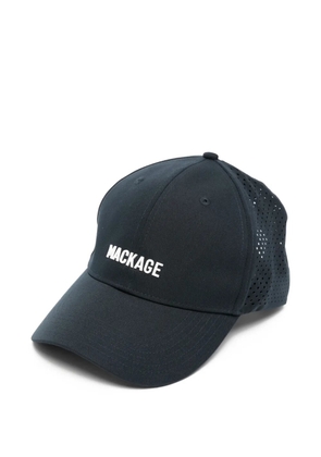 Mackage Anderson logo-print perforated baseball hat - Blue