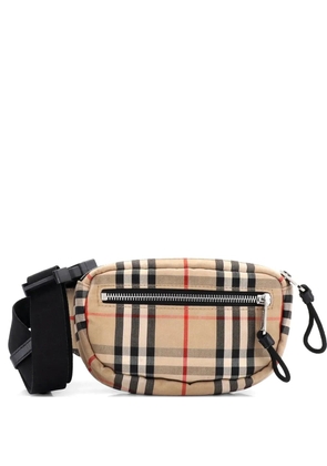Burberry Pre-Owned Cannon Bum Bag Vintage Check Canvas Small belt bag - Brown