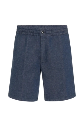 Paolo Pecora elasticated-waistband cotton-blend shorts - Blue