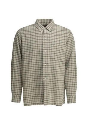 BEAMS PLUS check-pattern seersucker shirt - Neutrals
