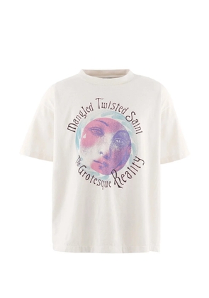 SAINT MXXXXXX graphic-print T-shirt - Neutrals