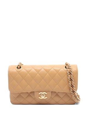 CHANEL Pre-Owned 2006-2008 Double Flap Caviar-leather shoulder bag - Neutrals