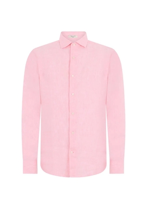 Gant regular-fit linen shirt - Pink