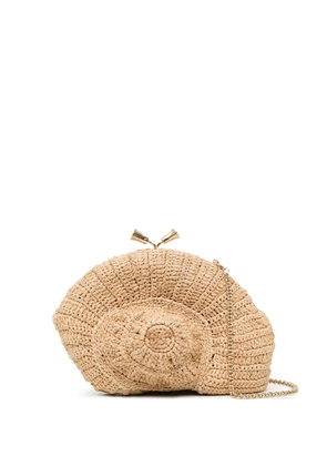 Anya Hindmarch shell-shaped woven crossbody bag - Neutrals