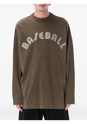Fear Of God logo-print long-sleeve T-shirt - Brown