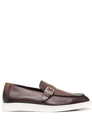 Santoni monk strap loafers - Brown