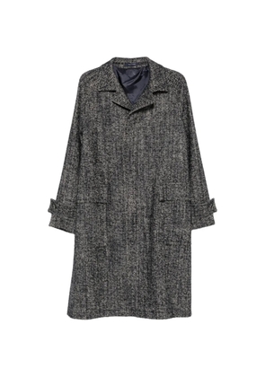 Tagliatore herringbone-pattern button-fastening coat - Blue