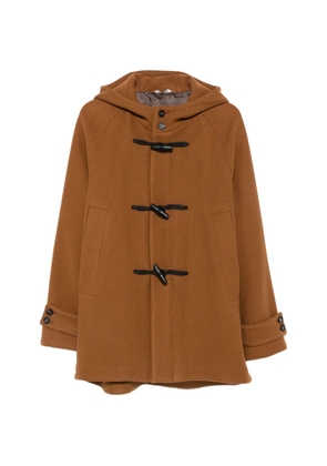 Tagliatore toggle-fastening hooded coat - Brown