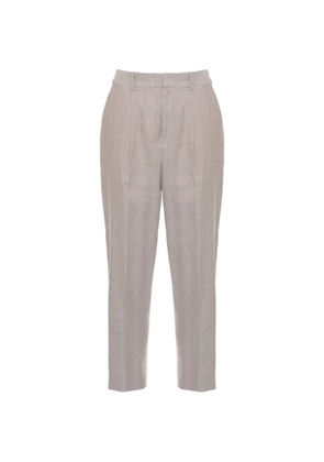 PT Torino herringbone pleated trousers - Grey