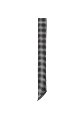 Tagliatore geometric-print scarf - Black