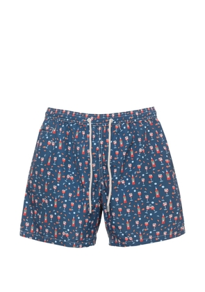 MC2 Saint Barth graphic-print drawstring swim shorts - Blue