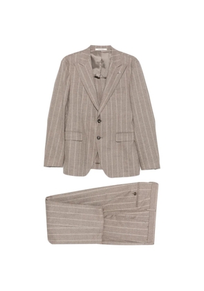 Tagliatore pinstripe-pattern suit - Neutrals