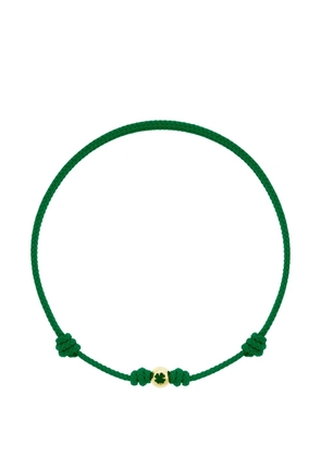 LUIS MORAIS four-leaf clover cord bracelet - Green