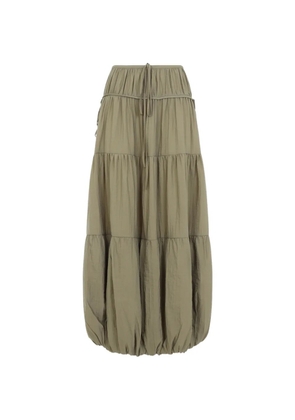 Co bubble-hem maxi skirt - Green