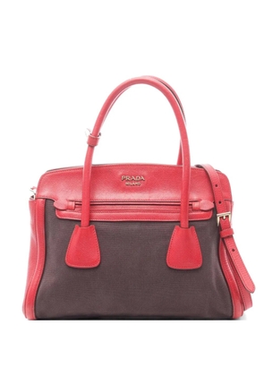 Prada Pre-Owned 00s logo-plaque handbag - Red
