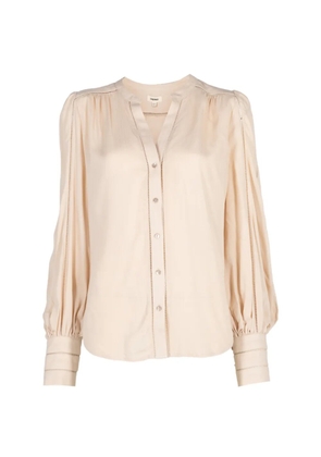 L'Agence Kiera ladder-trim blouse - Neutrals