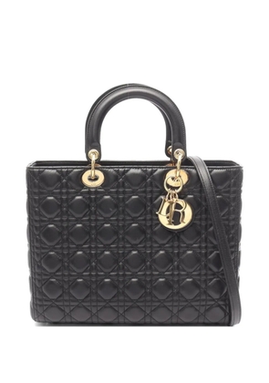 Christian Dior Pre-Owned Lady Dior Cannage shoulder bag - Black