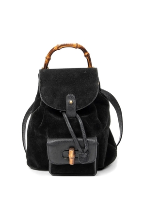 Gucci Pre-Owned Bamboo backpack - Black