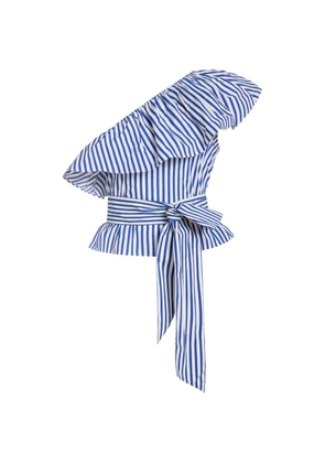Marie Oliver Idah ruffled top - Blue
