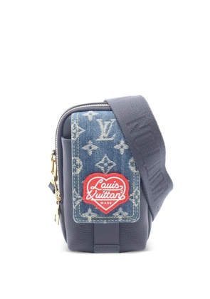 Louis Vuitton Pre-Owned x Nigo Monogram Double Phone Pouch messenger bag - Blue
