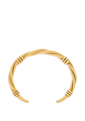 Saint Laurent twisted-wire cuff bracelet - Gold