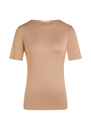 12 STOREEZ Cassiopeia silk T-shirt - Neutrals