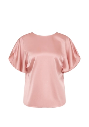 Rebecca Vallance Alina flutter-sleeve blouse - Pink