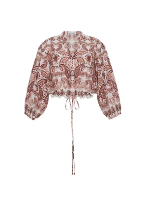 Cara Cara Perrin paisley-print top - White