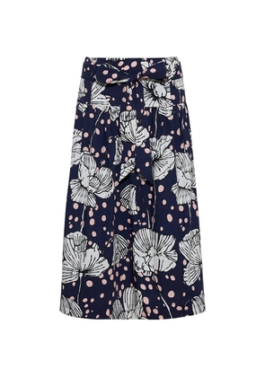 Cara Cara Jiya floral-print tiered midi skirt - Blue