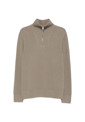 Marc O'Polo ribbed-knit half-zip sweater - Green