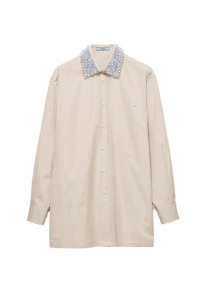 Prada poplin shirt - Neutrals