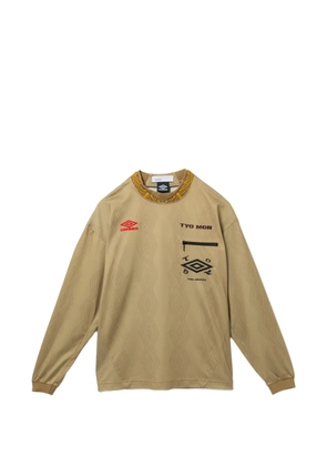 Toga x Umbro patterned long-sleeve T-shirt - Neutrals