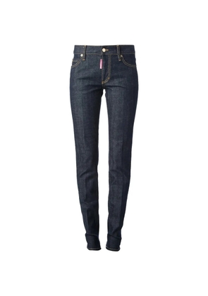 DSQUARED2 leopard-print pocket jeans - Blue