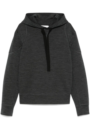 Jil Sander mélange-effect hoodie - Grey