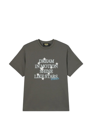 Mini Cream star-motif T-shirt - Grey