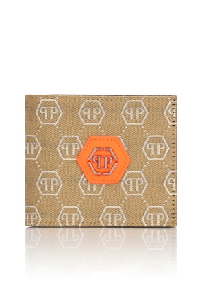 Philipp Plein monogram jacquard wallet - Neutrals