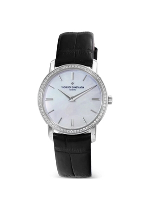 Vacheron Constantin 2016 diamond bezel 30mm watch - White