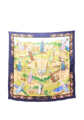 Hermès Pre-Owned 2000s Costumes Civils Actuels scarf - Blue