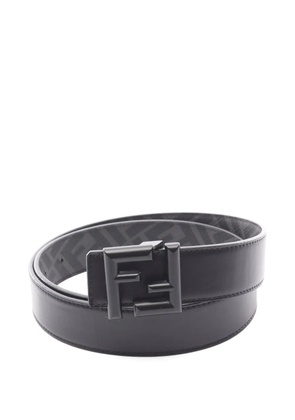 Fendi Pre-Owned FF Square reversible leather belt - Black