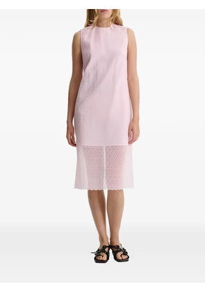 Cecilie Bahnsen floral-lace sleeveless midi dress - Pink