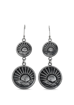 King Baby Sun Concho drop earrings - Silver