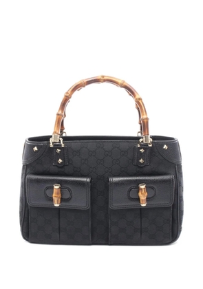 Gucci Pre-Owned Bamboo GG handbag - Black