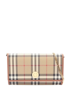 Burberry Pre-Owned Nova Check chain wallet - Neutrals