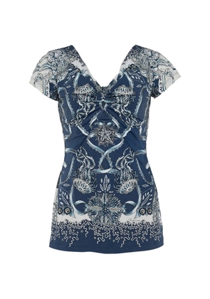 Roberto Cavalli printed blouse - Blue
