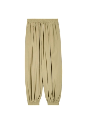Ronny Kobo Kalani pleated elasticated-cuff trousers - Green