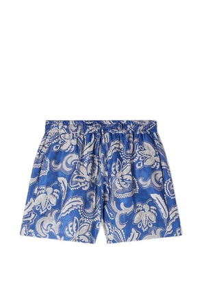 SANDRO floral paisley-print shorts - Blue